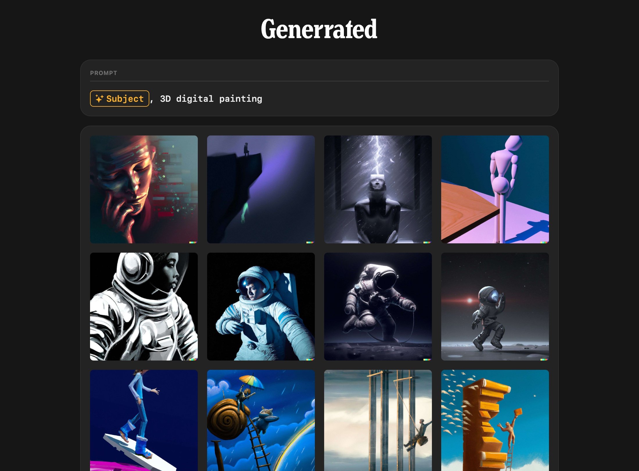 Generrated产品截图