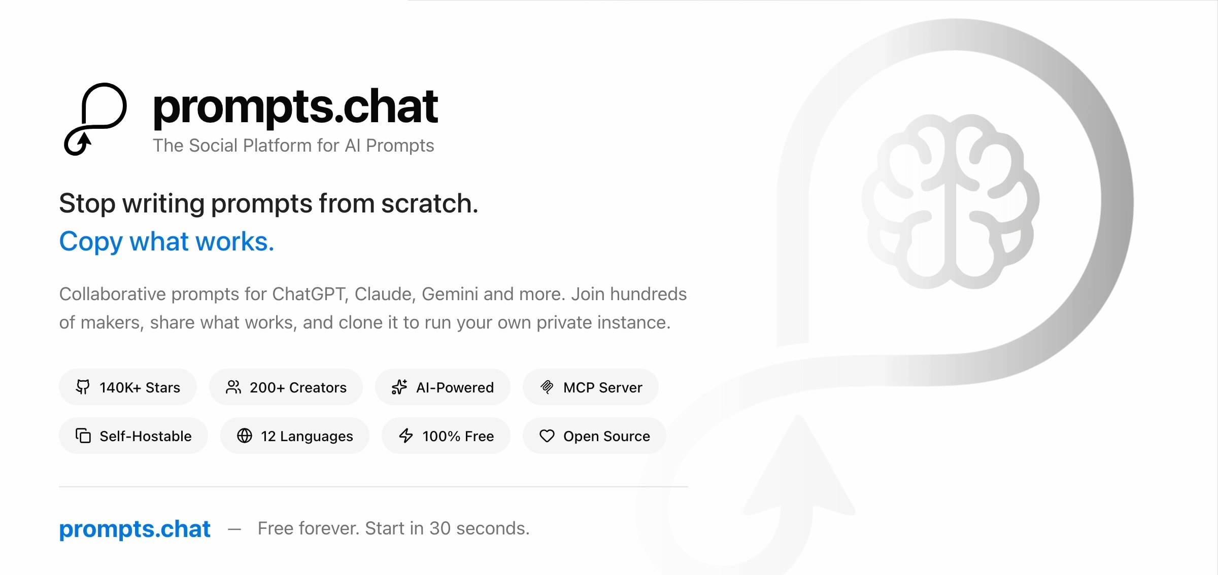 Awesome ChatGPT Prompts产品截图