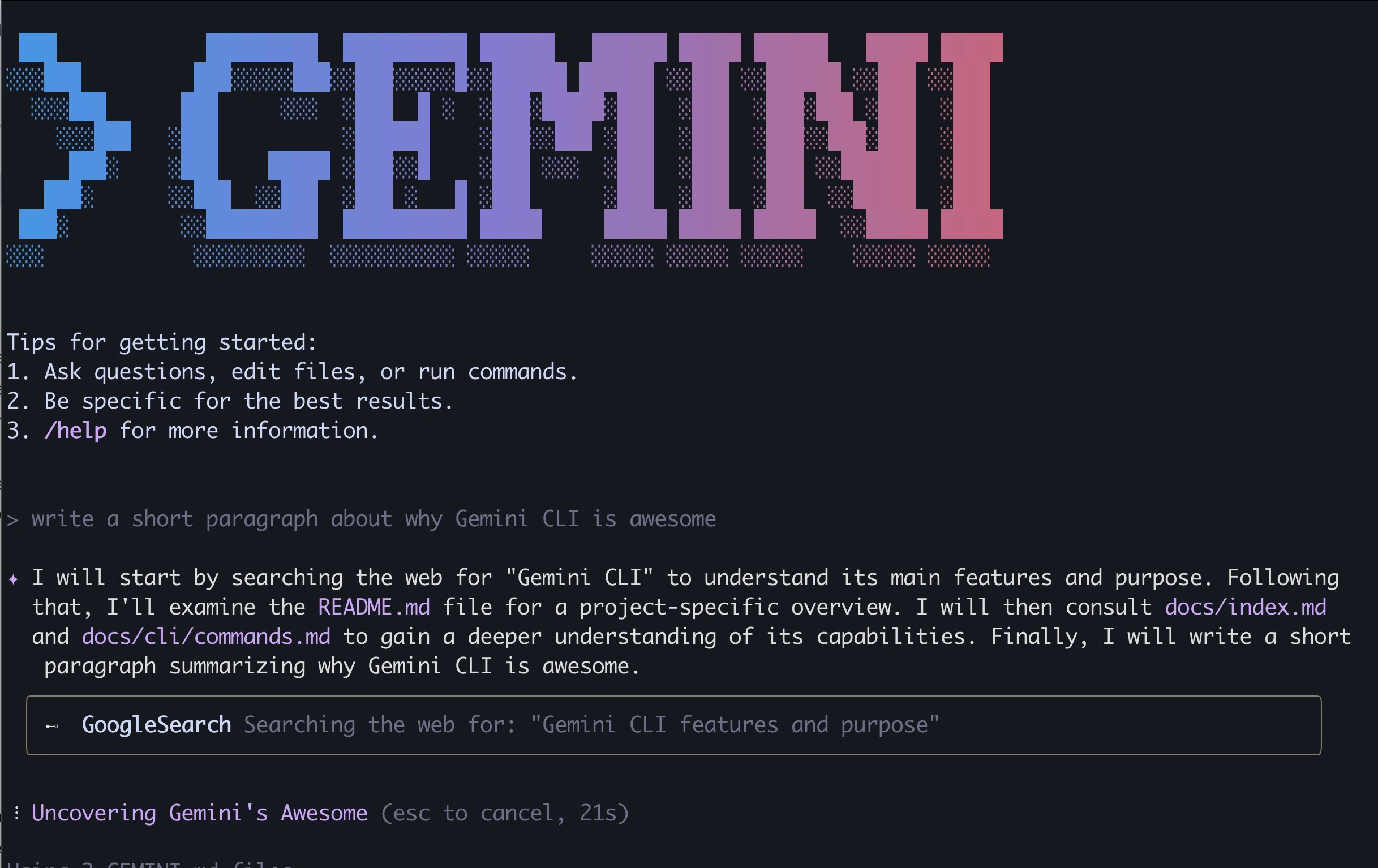 Gemini CLI – 谷歌开源的AI编程工具