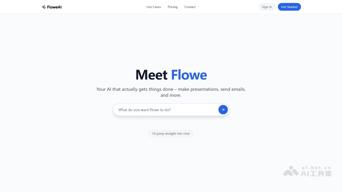 FloweAI - 通用型AI Agent，支持多任务并行处理 | AI工具集 Logo