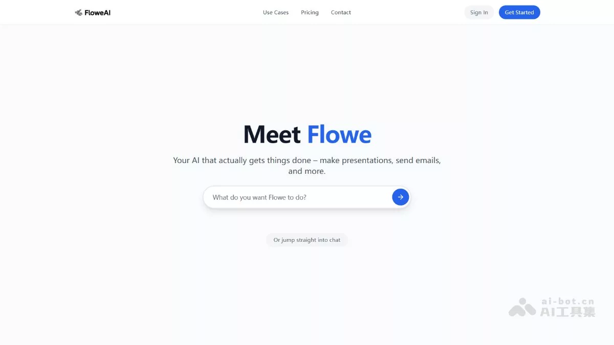 FloweAI - 通用型AI Agent，支持多任务并行处理 | AI工具集 Logo